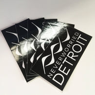 DETROIT - Never Worried Sticker (5ct)